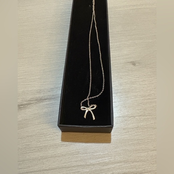 Tiffany & Co. Silver Bow Necklace - Picture 6 of 9